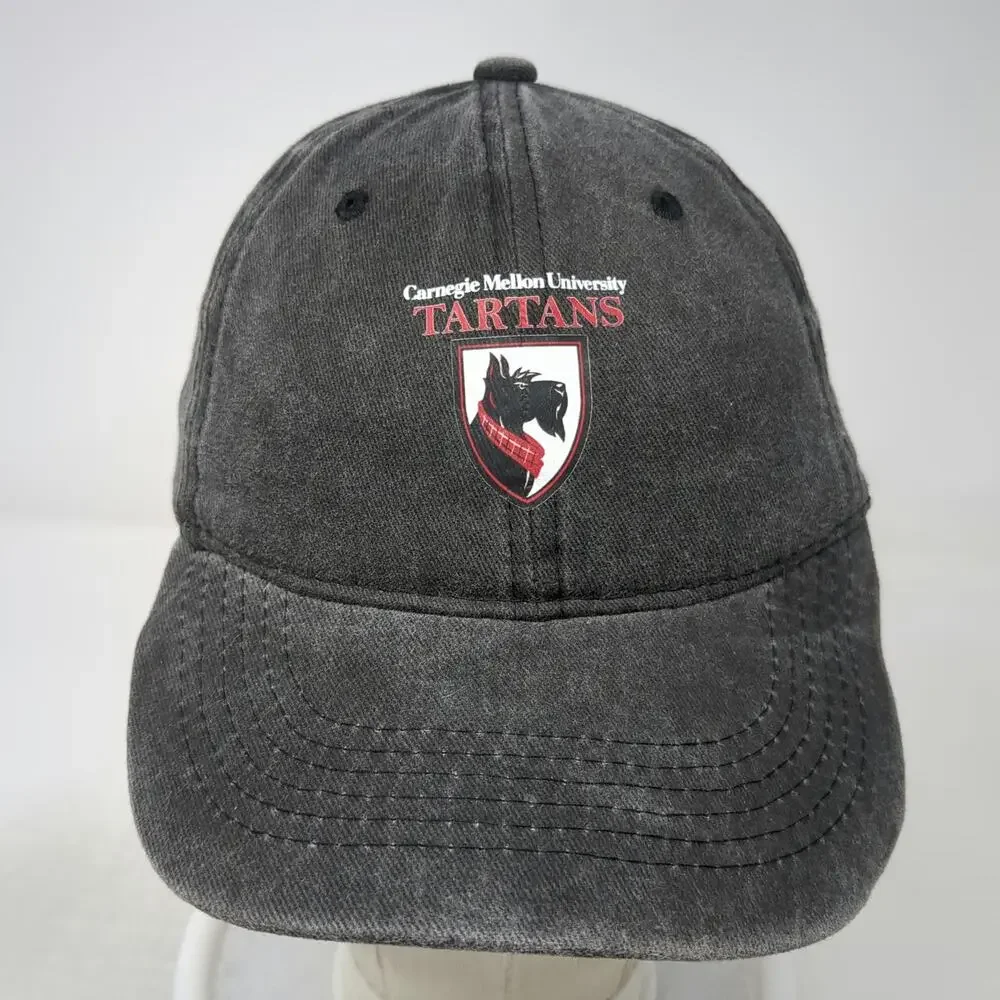 Carnegie Mellon University Tartans Gray Baseball Cap Hat One Size Slideback